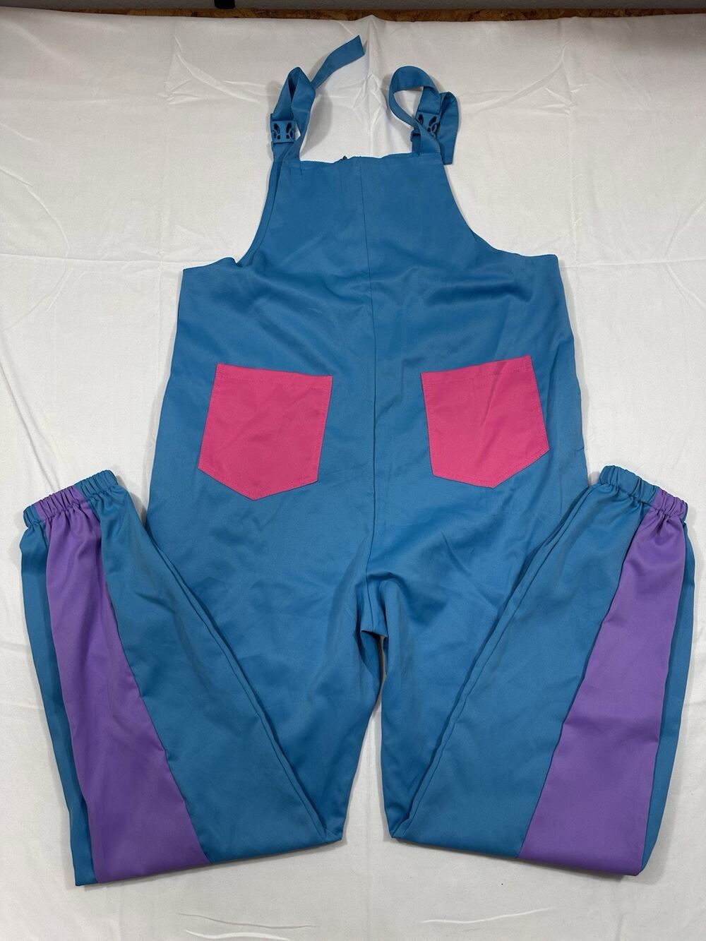 Yisfri Retro 80s/90s Windbreaker Overalls Jumpsuit
